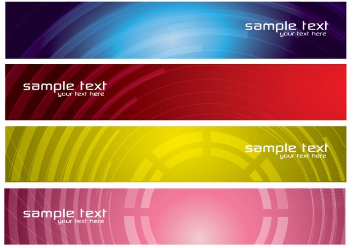 Abstract Tech Banners Vector Pack