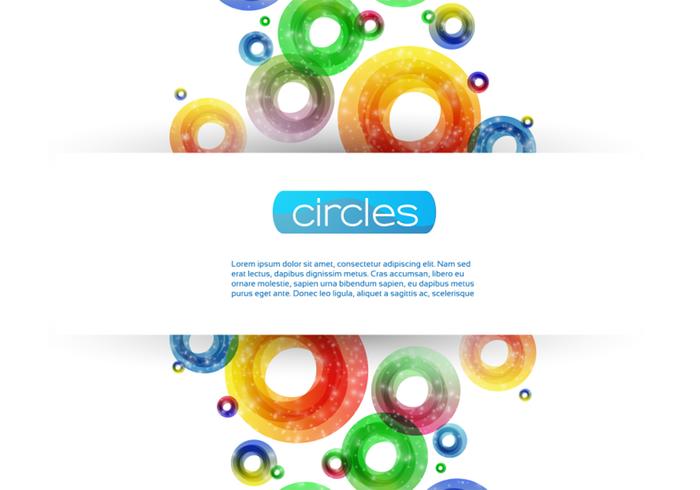 Sparkly Circle Background Vector