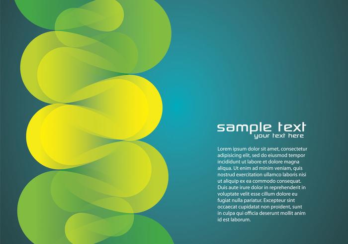 Green Funky Background Two Vector