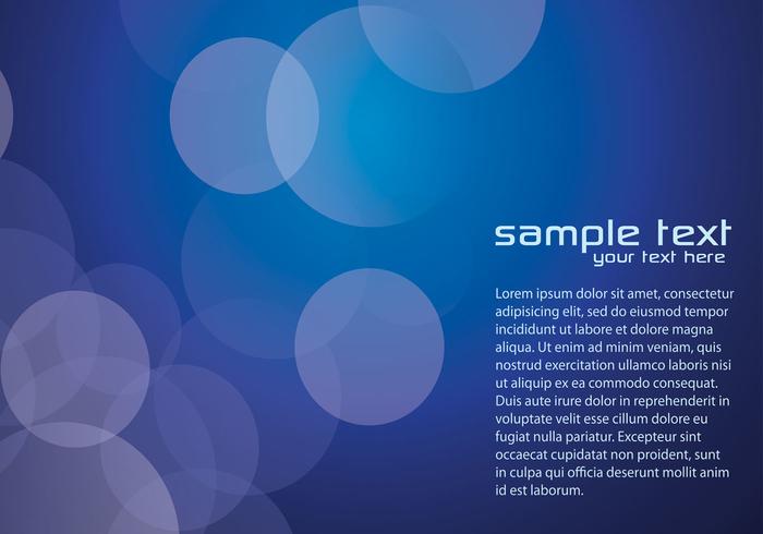 Dark Blue Bokeh Vector Background