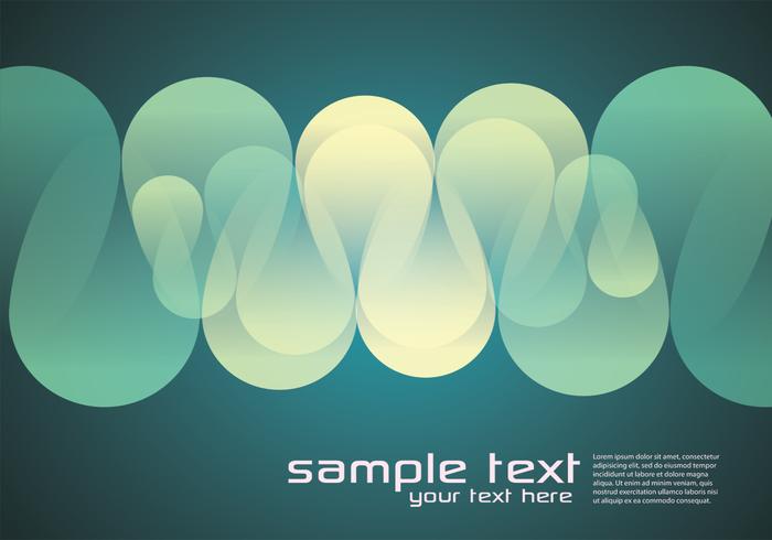 Glowing Green Abstract Vector Background