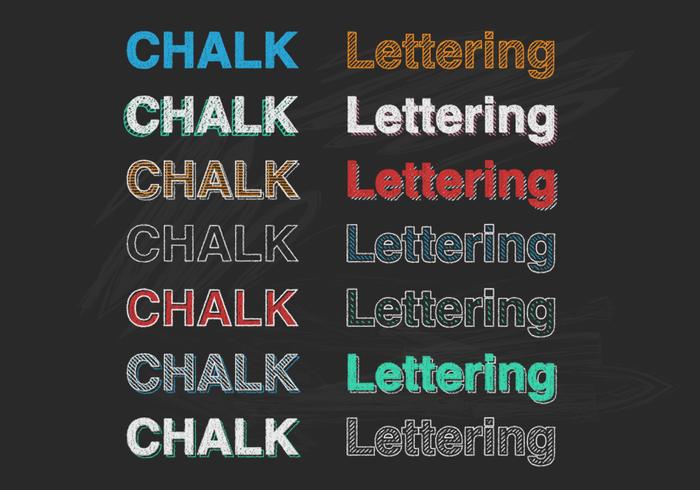 Chalk Lettering Vector