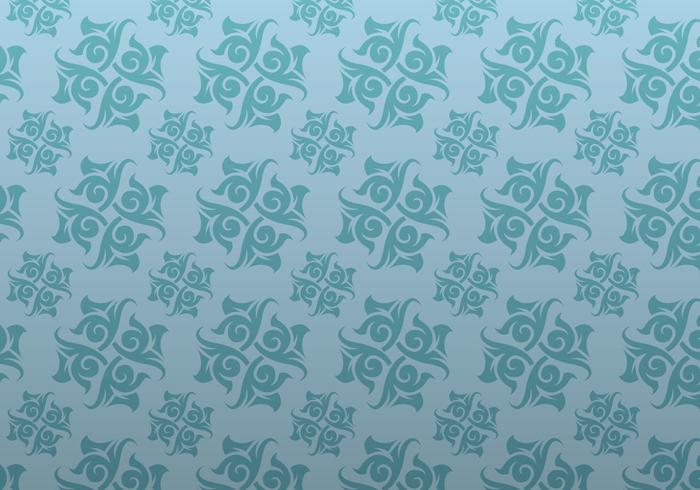 Blue Ornamental Vector Patterned Background