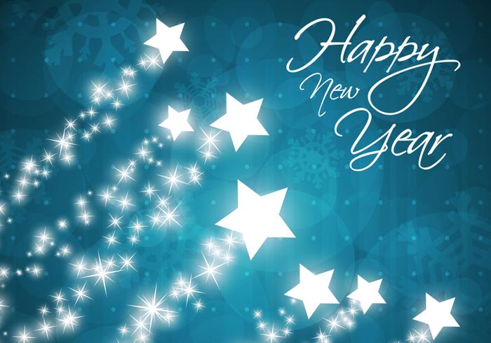 Star Filled Happy New Year Vector Background 80973 Vector Art at Vecteezy