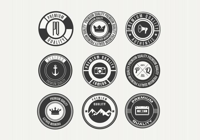 Miscellaneous Retro Premium Badge Vectors