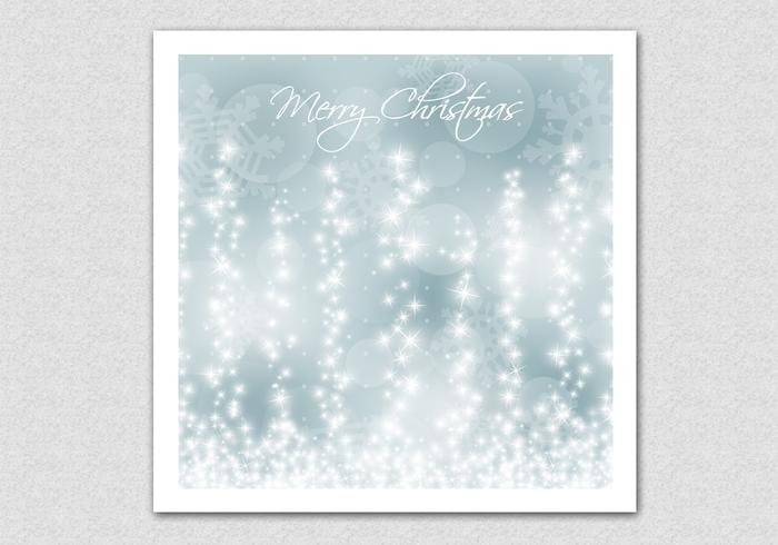 Glowing Snowflake Christmas Vector Background