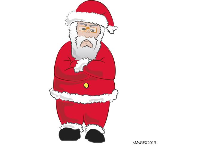 Mad Santa Vector Mad Santa Vector
