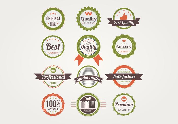 Badges Vector Set