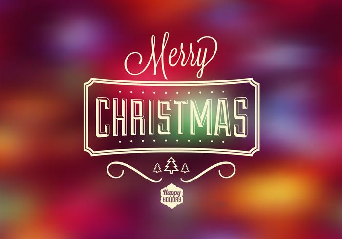 Bright Bokeh Christmas Vector