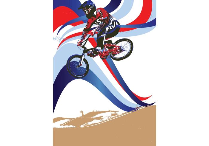 Team USA Patriotic BMX Vector Team USA Patriotic BMX Vector
