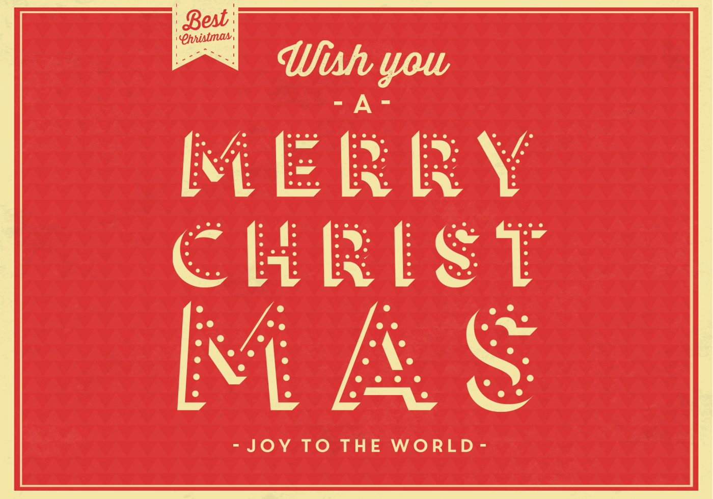 Joy to the World Christmas Vector Background  Download Free Vector Art