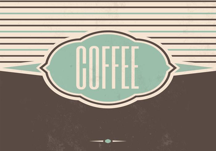 Vintage Coffee Vector Background