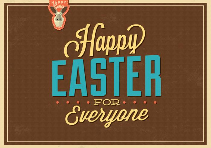 Happy Easter for Everyone Vector Background