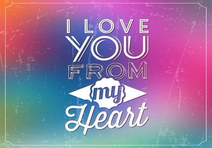 Love Bokeh Vector Background