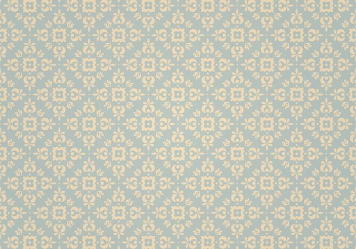 Blue Vintage Ornament Vector Pattern