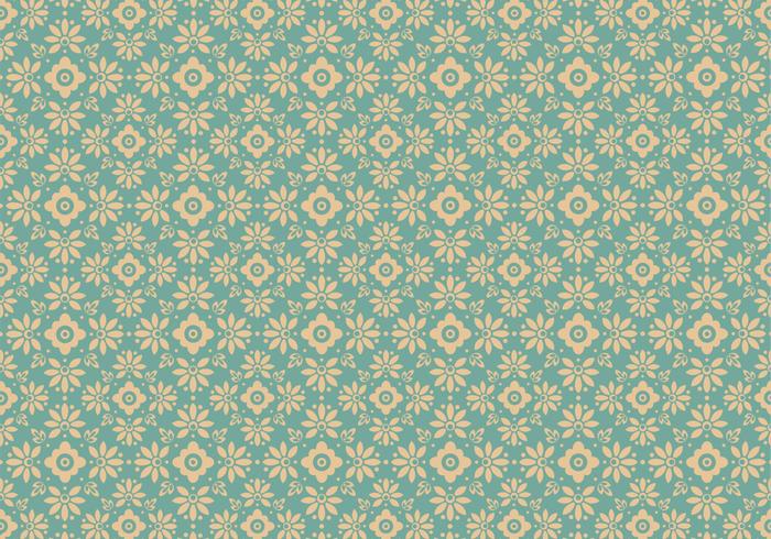 Blue Floral Vector Pattern