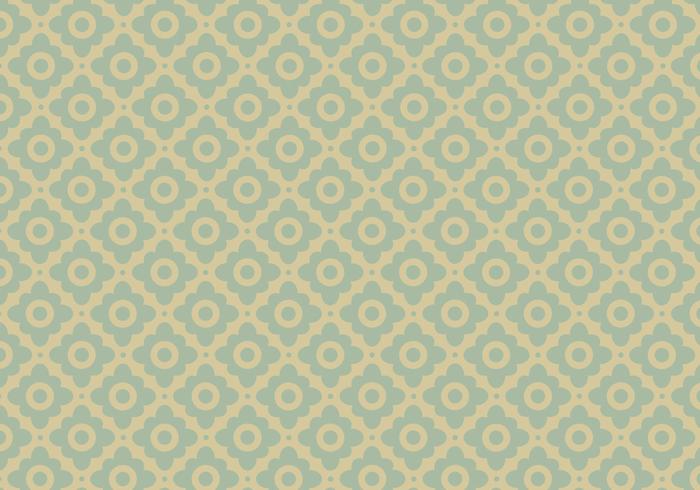 Retro Flower Vector Pattern