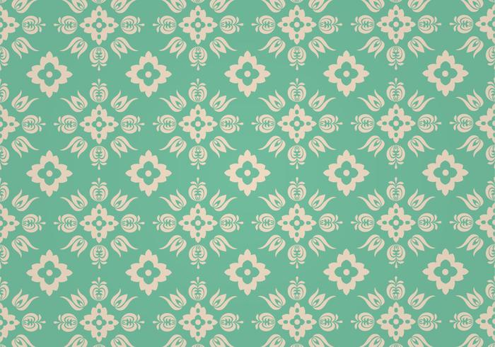 Green Floral Vector Pattern
