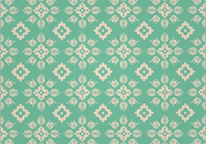 Green Floral Vector Pattern