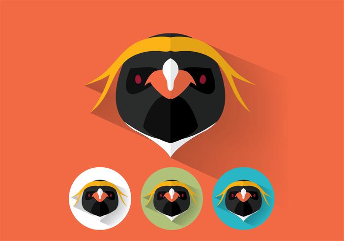 Penguin Portraits Vector Set Two