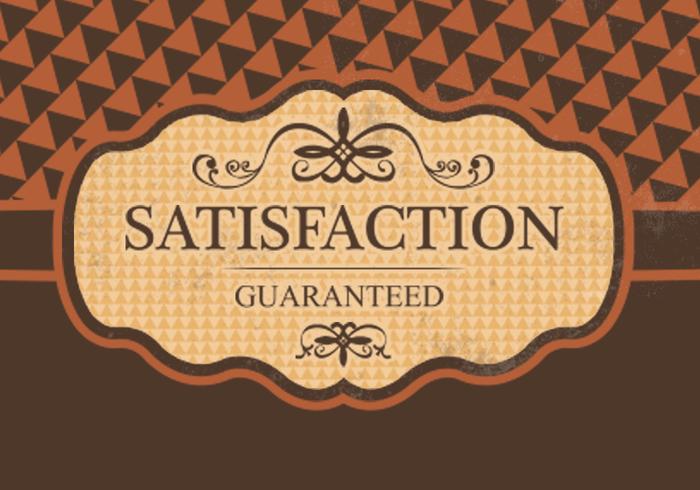 Rust Colored Label Vector Background