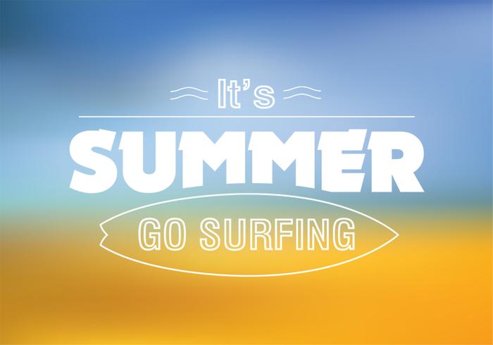 Surfing Summer Vector Background