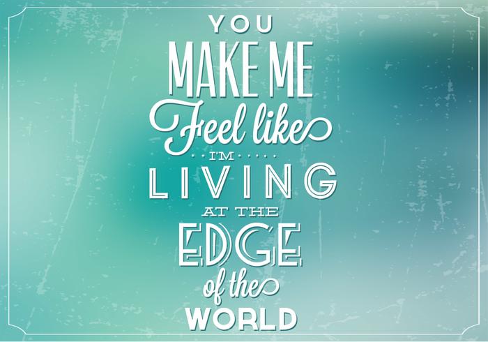 Living On the Edge Vector Background