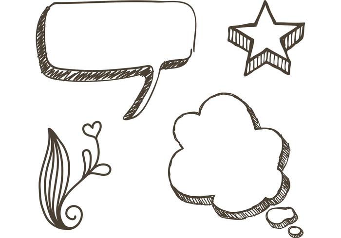 Vectores de Doodle incompletos gratis