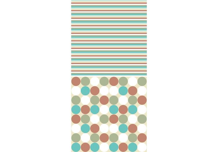 Free Turquoise and Rust Pattern Pack vector