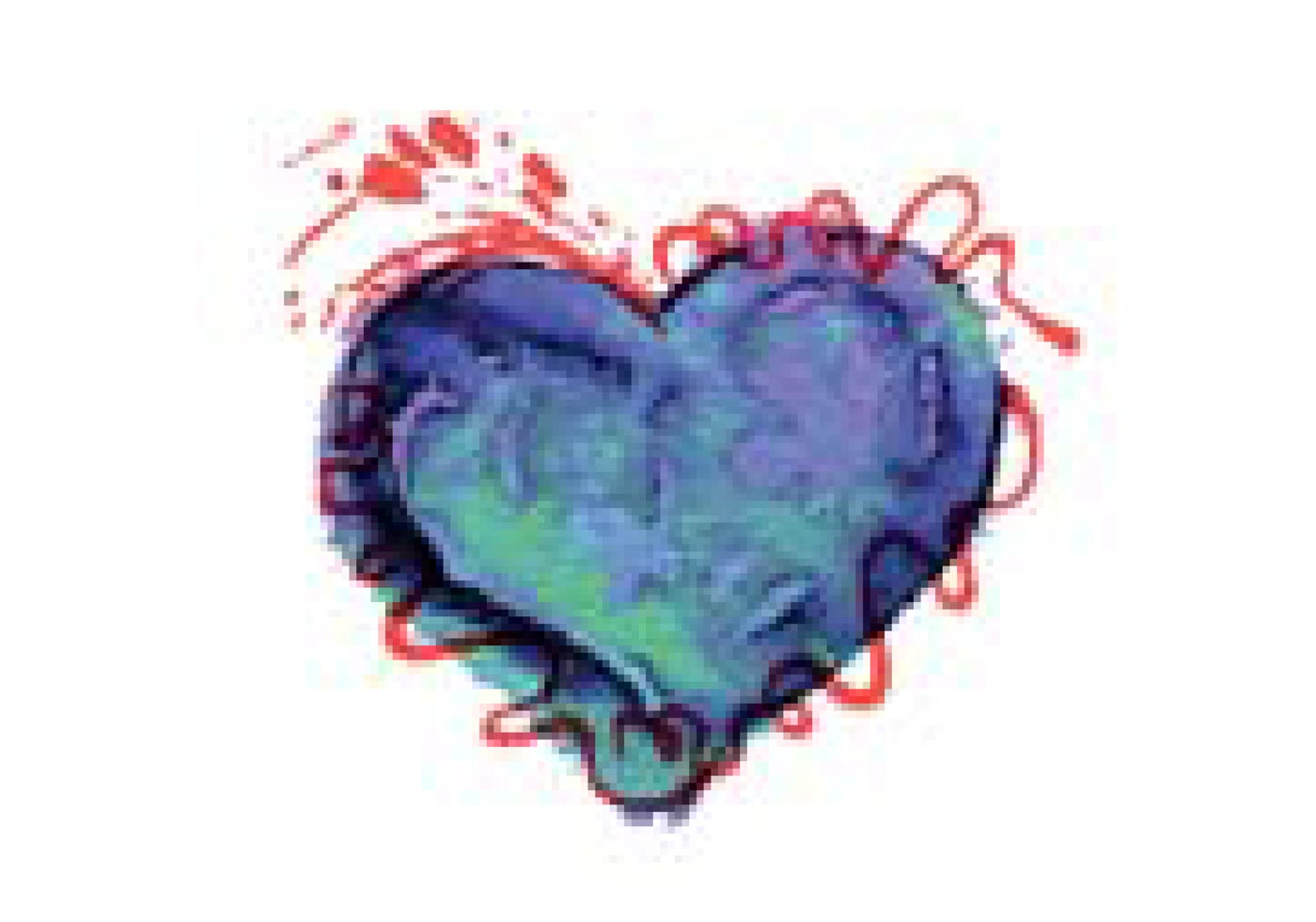 Download Free Colorful Watercolor Heart Vector - Download Free ...