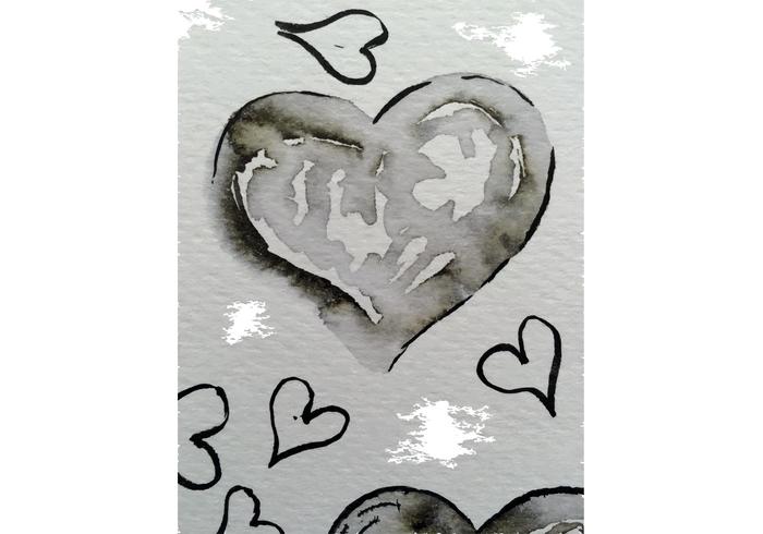 Free Watercolor Heart Vectors Free Watercolor Heart Vectors