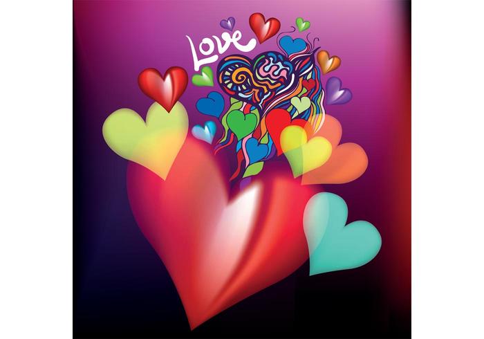 Airbrushed Heart Vectors Two Airbrushed Heart Vectors Two