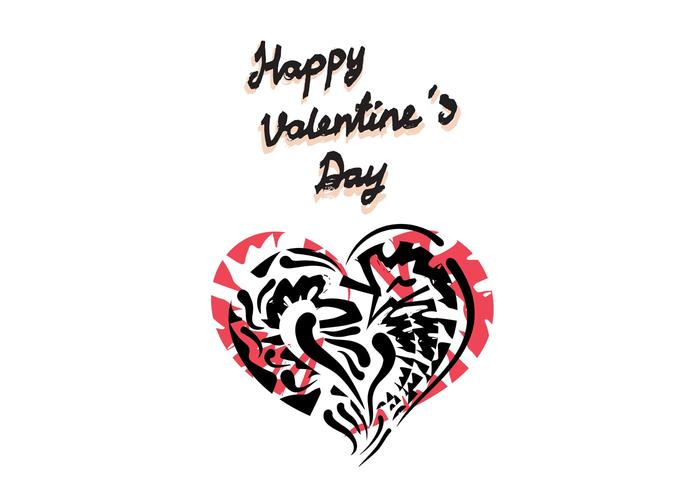 Free Vector Valentine's Day Greeting Card Vector Free Vector Valentine's Day Greeting Card Vector