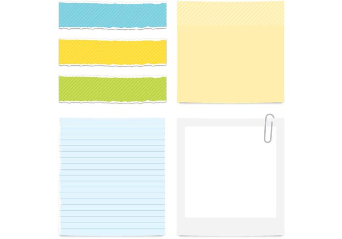 Colored Paper Vector Colored Paper Vector