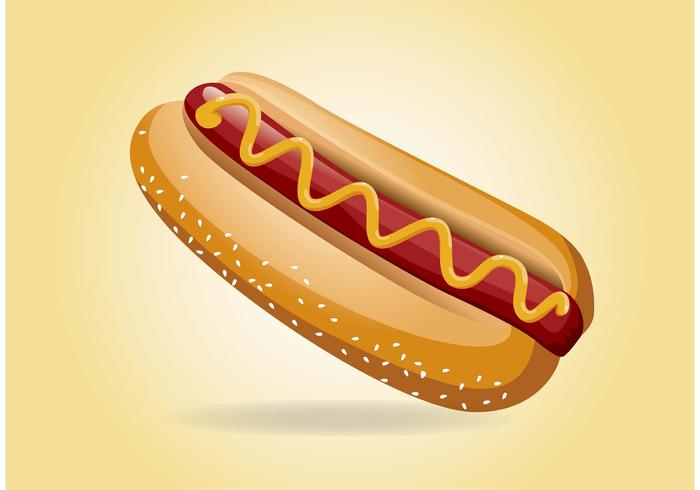 Hot Dog Vector 