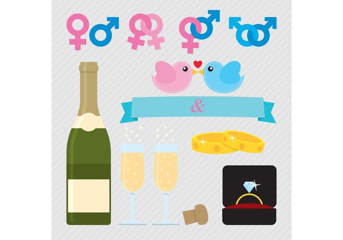 Wedding Vector Symbols Wedding Vector Symbols