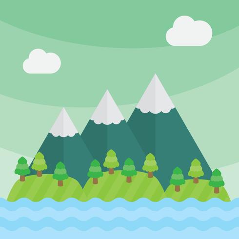 Montaña vector paisaje