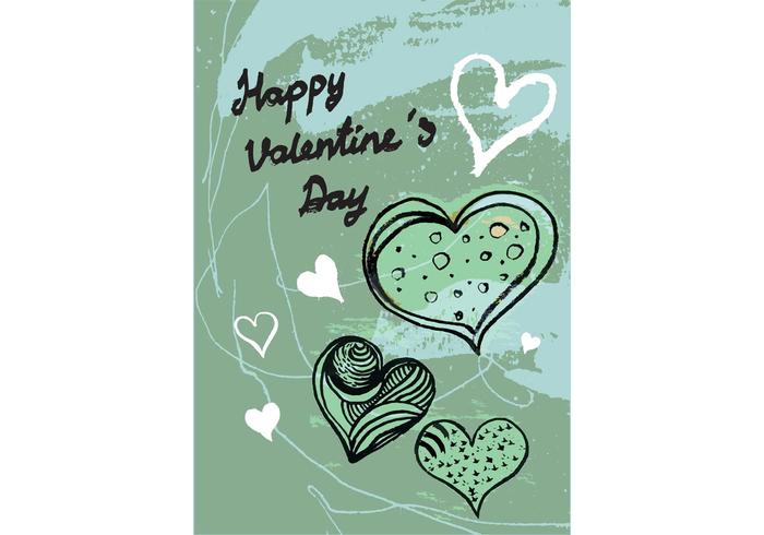 Free Valentine's Day Greeting Card Vector Free Valentine's Day Greeting Card Vector