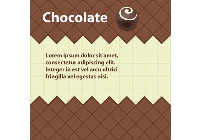 Chocolate Vector Background 