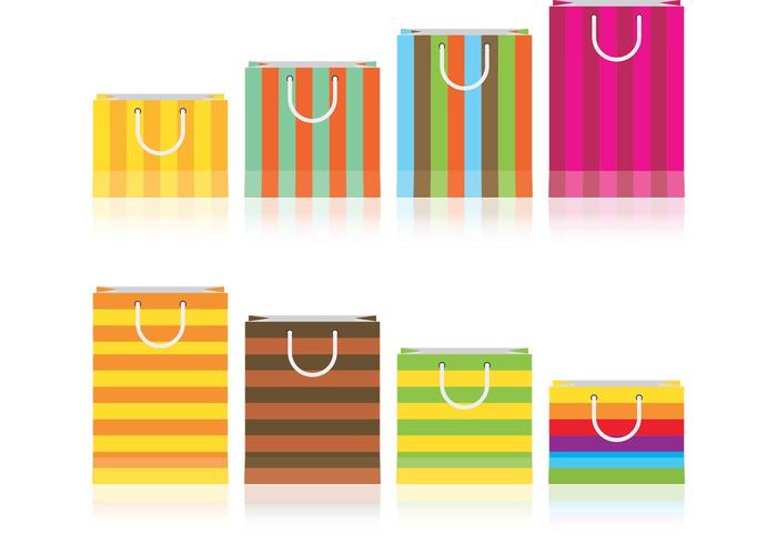 Colorful Gift Bag Vectors 