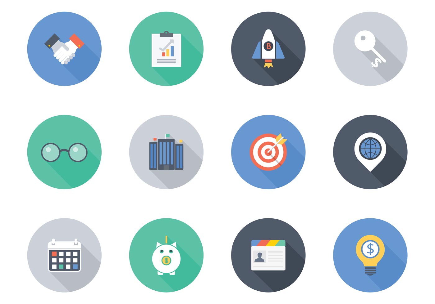 Download Flat Business Vector Icons - Download Free Vector Art ...