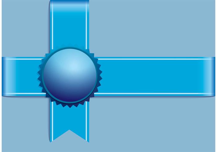 Blue Ribbon Vector