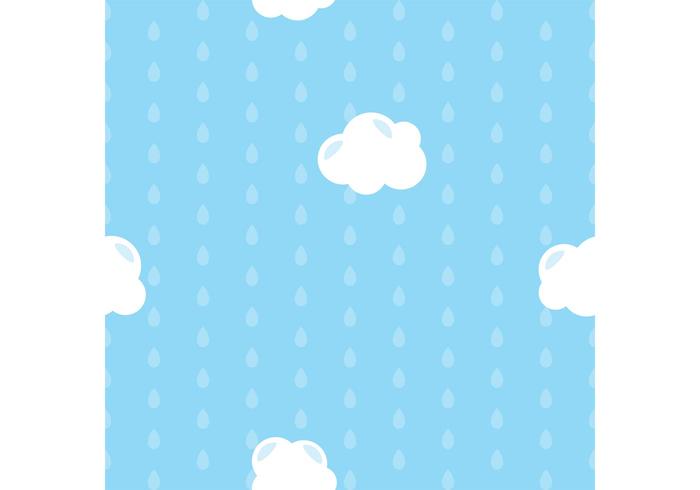 Blue Raindrops Vector Background