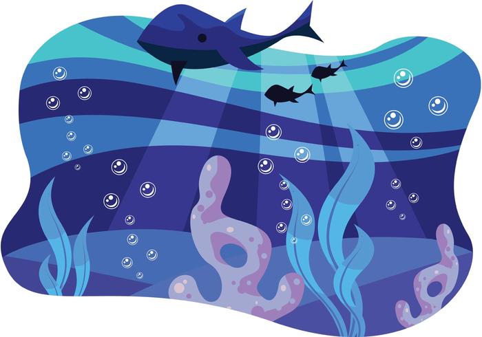 Sea Vector Scene Sea Vector Scene