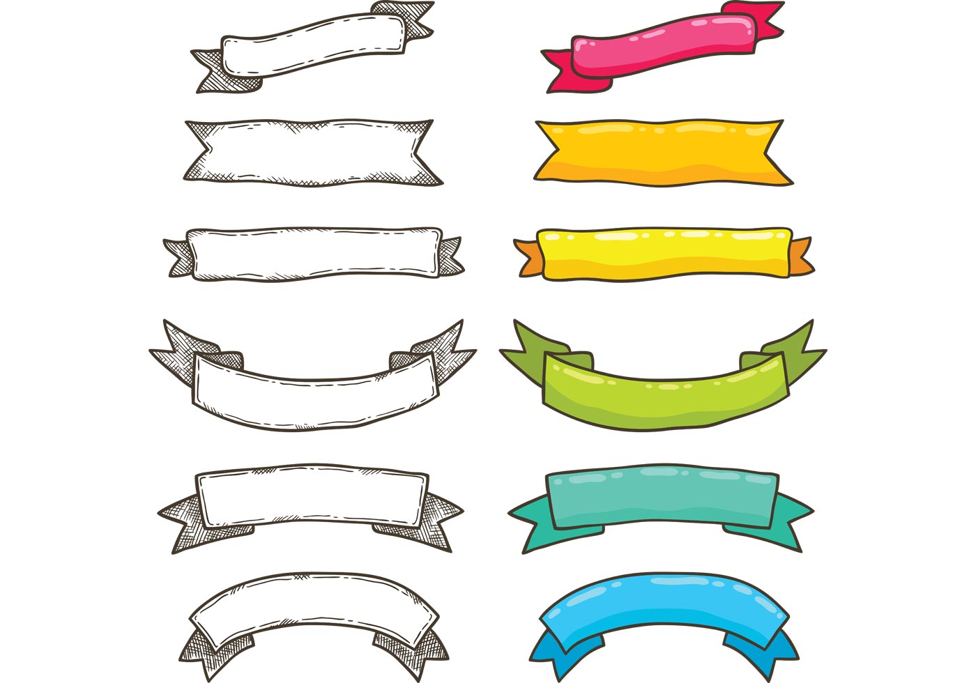 Download Free Bright Ribbon Vectors - Download Free Vectors ...