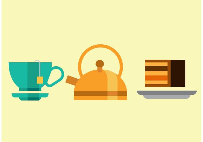 Free Tea Vector Set Free Tea Vector Set