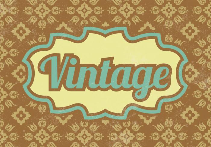 Patterned Vintage Vector Background