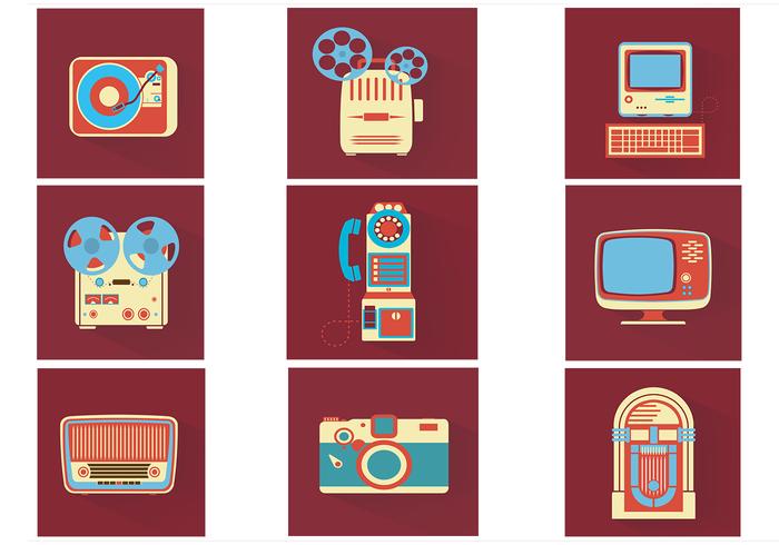 Vintage Electronics Vector Pack