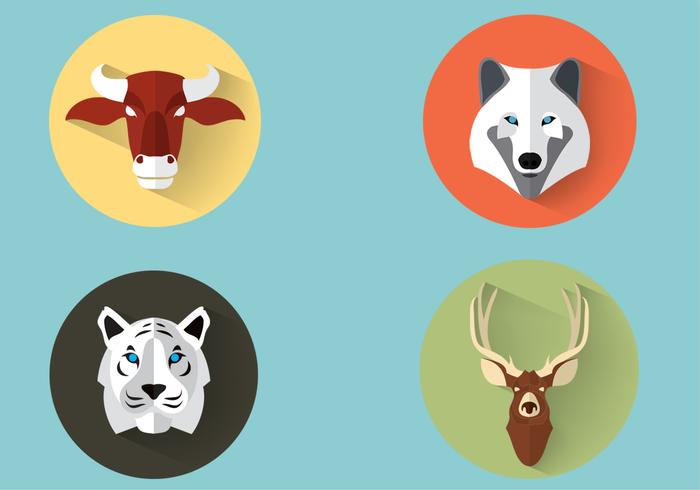 Wild Animals Vector Set