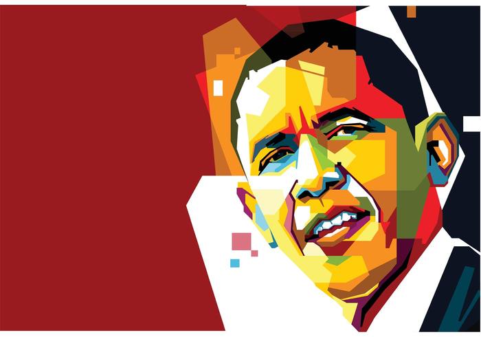 Vector libre de Obama Vector Retrato Dos